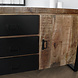 Lizzely Garden & Living Dressoir mangohout Jack bruin zwart ladekast industrieel 160x80cm duurzaam mango kast Lizzely Garden & Living Dressoir mangohout Jack bruin zwart ladekast industrieel 160x80cm duurzaam mango kast
