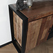 Lizzely Garden & Living Dressoir mangohout Jack bruin zwart ladekast industrieel 160x80cm duurzaam mango kast Lizzely Garden & Living Dressoir mangohout Jack bruin zwart ladekast industrieel 160x80cm duurzaam mango kast