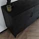 Lizzely Garden & Living Dressoir mangohout Jonathan ladekast zwart industrieel 180cm duurzaam mango kast Lizzely Garden & Living Dressoir mangohout Jonathan ladekast zwart industrieel 180cm duurzaam mango kast