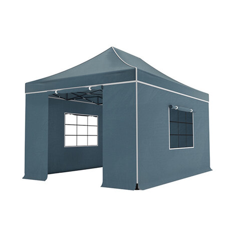 Lizzely Garden & Living Easy up 3x4,5m grijs luxe partytent opvouwbaar Lizzely Garden & Living Easy up 3x4,5m grijs luxe partytent opvouwbaar