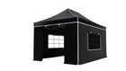 Easy up 3x4,5m zwart luxe partytent opvouwbaar