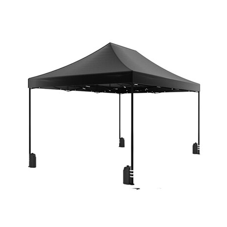 Lizzely Garden & Living Easy up 3x4,5m zwart luxe zonder zijwanden partytent opvouwbaar Lizzely Garden & Living Easy up 3x4,5m zwart luxe zonder zijwanden partytent opvouwbaar