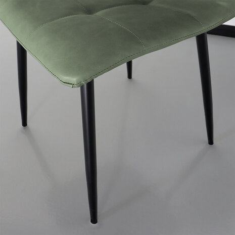 Lizzely Garden & Living Eetkamerstoel Catoo groen kunstleder eetstoel Lizzely Garden & Living Eetkamerstoel Catoo groen kunstleder eetstoel