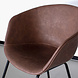 Lizzely Garden & Living Eetkamerstoel met armleuning Stijn cognac kunstleder eetstoel Lizzely Garden & Living Eetkamerstoel met armleuning Stijn cognac kunstleder eetstoel