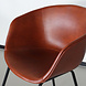 Lizzely Garden & Living Eetkamerstoel met armleuning Stijn lederlook cognac kunstleder eetstoel Lizzely Garden & Living Eetkamerstoel met armleuning Stijn lederlook cognac kunstleder eetstoel