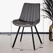 Lizzely Garden & Living Eetkamerstoel Susta PU antraciet kunstleder eetstoel Lizzely Garden & Living Eetkamerstoel Susta PU antraciet kunstleder eetstoel