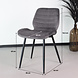 Lizzely Garden & Living Eetkamerstoel Vinnies antraciet velvet design stoel Lizzely Garden & Living Eetkamerstoel Vinnies antraciet velvet design stoel
