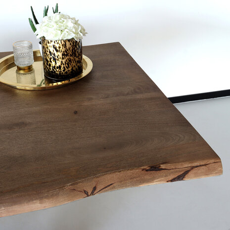Lizzely Garden & Living Eettafel boomstam mangohout 200cm Indiana industriële duurzaam boomstamtafel mango Lizzely Garden & Living Eettafel boomstam mangohout 200cm Indiana industriële duurzaam boomstamtafel mango
