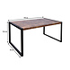 Lizzely Garden & Living Eettafel Jenckle 150cm MDF licht hout tafel Lizzely Garden & Living Eettafel Jenckle 150cm MDF licht hout tafel