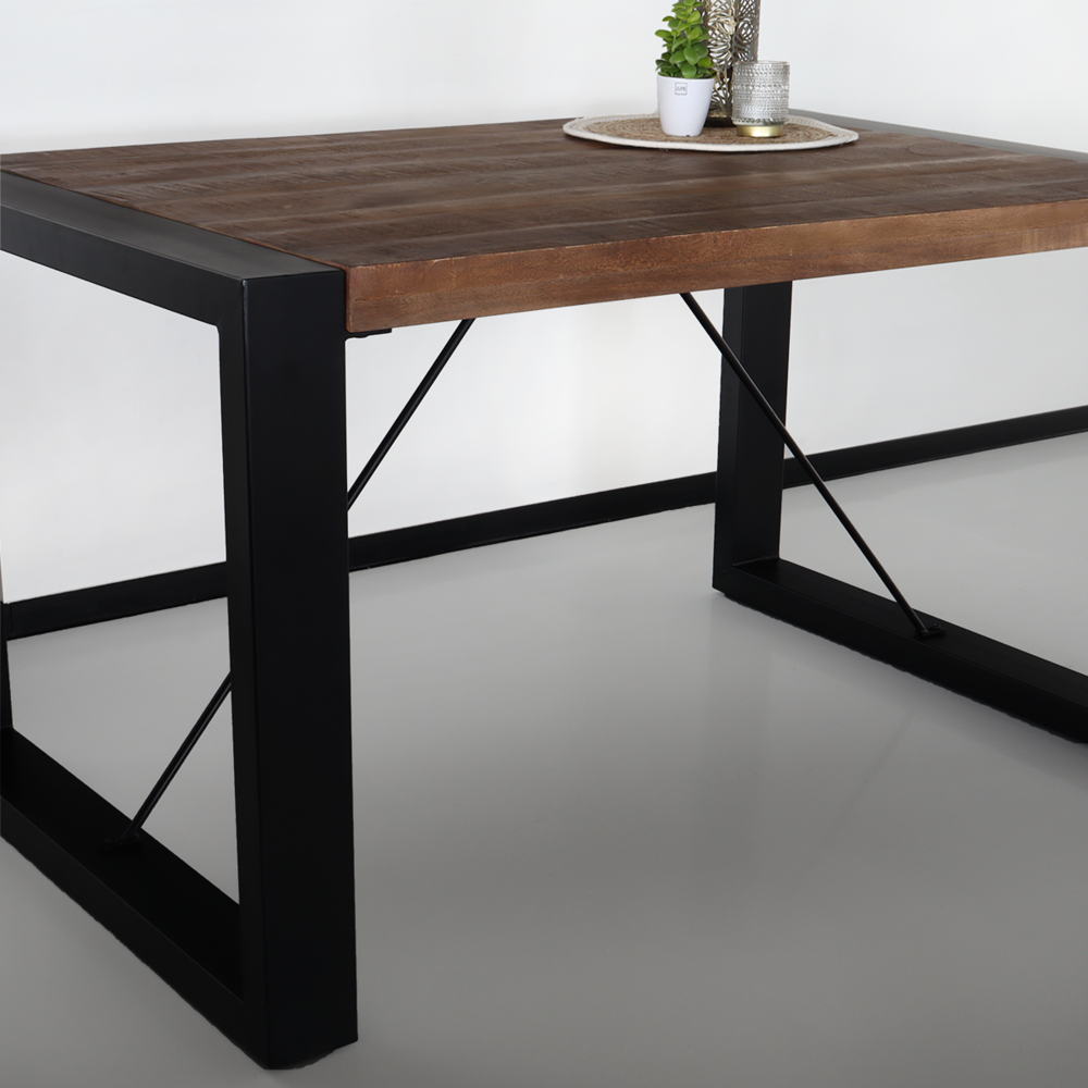 Eettafel rechthoekig Jonas 140x90cm mangohout duurzaam mango tafel Eettafel rechthoekig Jonas 140x90cm mangohout duurzaam mango tafel