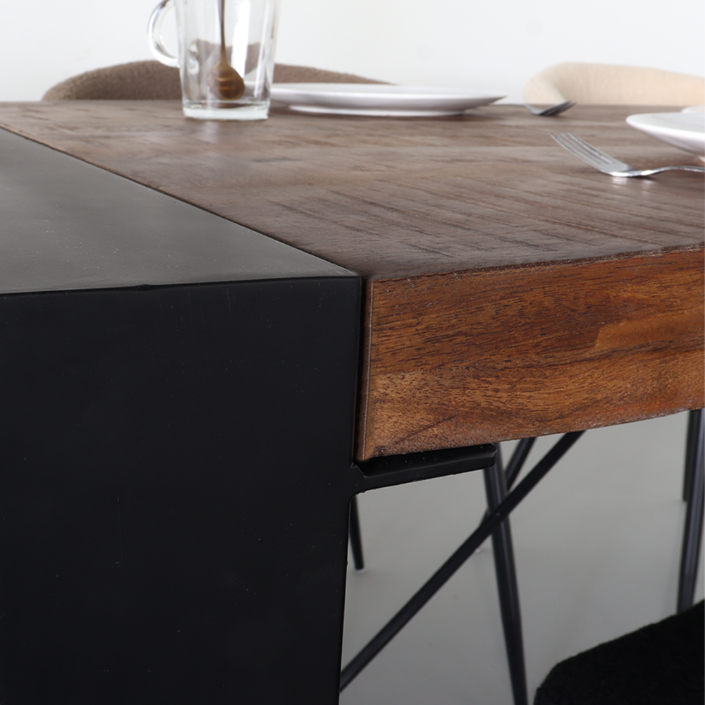 Eettafel rechthoekig Jonas 140x90cm mangohout duurzaam mango tafel Eettafel rechthoekig Jonas 140x90cm mangohout duurzaam mango tafel