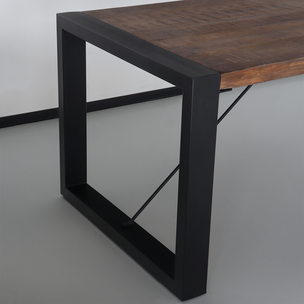 Eettafel rechthoekig Jonas 160x90cm mangohout duurzaam mango tafel Eettafel rechthoekig Jonas 160x90cm mangohout duurzaam mango tafel