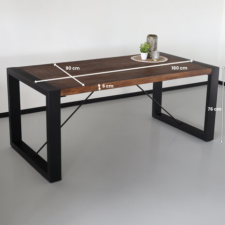 Lizzely Garden & Living Eettafel rechthoekig Jonas 180x90cm mangohout duurzaam mango tafel Lizzely Garden & Living Eettafel rechthoekig Jonas 180x90cm mangohout duurzaam mango tafel