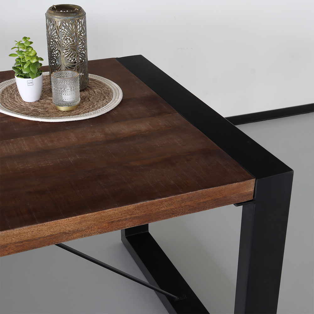 Eettafel rechthoekig Jonas 180x90cm mangohout duurzaam mango tafel Eettafel rechthoekig Jonas 180x90cm mangohout duurzaam mango tafel