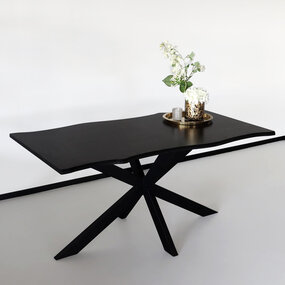 Lizzely Garden & Living Eettafel langwerpig 180cm Jeffo zwart langwerpige tafel Lizzely Garden & Living Eettafel langwerpig 180cm Jeffo zwart langwerpige tafel