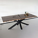 Lizzely Garden & Living Eettafel langwerpig 220cm Jeffo bruin langwerpige tafel Lizzely Garden & Living Eettafel langwerpig 220cm Jeffo bruin langwerpige tafel