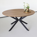 Lizzely Garden & Living Eettafel rond Ronsi bruin 150cm ronde tafel Lizzely Garden & Living Eettafel rond Ronsi bruin 150cm ronde tafel