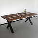 Lizzely Garden & Living Eettafel rechthoekig Xavier 200x100cm duurzaam mangohout tafel met X-poot mango eetkamertafel Lizzely Garden & Living Eettafel rechthoekig Xavier 200x100cm duurzaam mangohout tafel met X-poot mango eetkamertafel