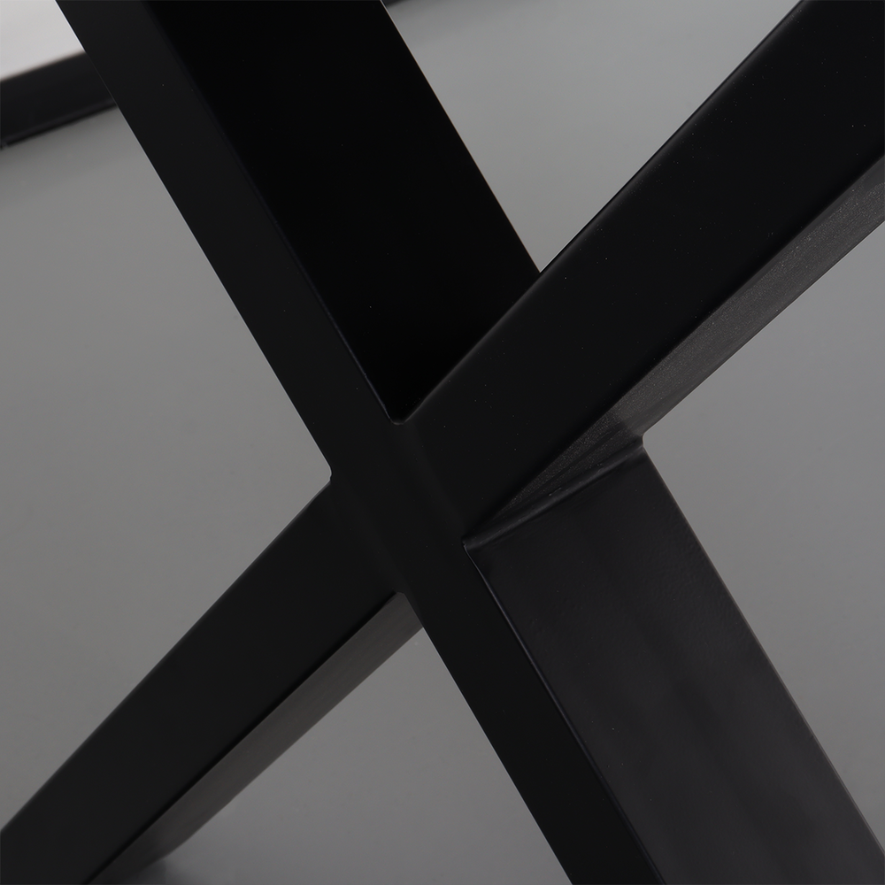 Eettafel rechthoek Xavier 200cm duurzaam mangohout tafel met X-poot mango eetkamertafel rechthoekig