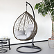 Lizzely Garden & Living Egg Hangstoel roundabout bruin Lizzely Garden & Living Egg Hangstoel roundabout bruin