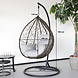 Lizzely Garden & Living Egg Hangstoel roundabout bruin Lizzely Garden & Living Egg Hangstoel roundabout bruin