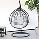 Lizzely Garden & Living Egg Hangstoel roundabout zwart Lizzely Garden & Living Egg Hangstoel roundabout zwart