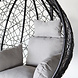 Lizzely Garden & Living Egg Hangstoel roundabout zwart Lizzely Garden & Living Egg Hangstoel roundabout zwart