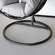 Lizzely Garden & Living Egg Hangstoel roundabout zwart Lizzely Garden & Living Egg Hangstoel roundabout zwart