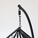 Lizzely Garden & Living Egg Hangstoel roundabout zwart Lizzely Garden & Living Egg Hangstoel roundabout zwart