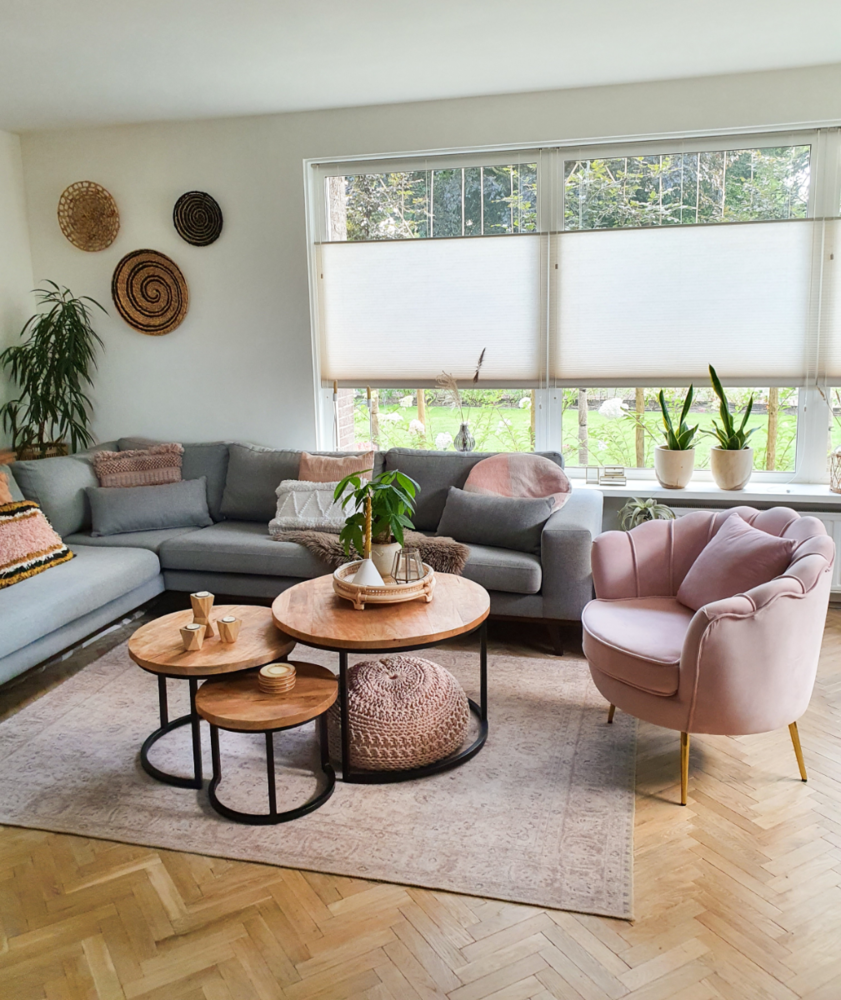 Fauteuil zitbank 1 persoons Belle velvet roze bankje Fauteuil zitbank 1 persoons Belle velvet roze bankje