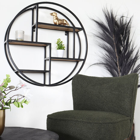 Lizzely Garden & Living Fauteuil zitbank 1 persoons Teddy groen stoel