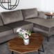 Lizzely Garden & Living Hoekbank Design Lizza 270cm bank grijs velvet loungebank zowel links als rechts bankstel Lizzely Garden & Living Hoekbank Design Lizza 270cm bank grijs velvet loungebank zowel links als rechts bankstel