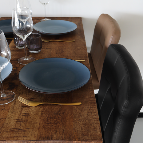 Lizzely Garden & Living Bartafel Bax duurzaam mangohout 120x60cm industrieel mango bar tafel Lizzely Garden & Living Bartafel Bax duurzaam mangohout 120x60cm industrieel mango bar tafel