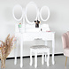 Lizzely Garden & Living Kaptafel Bella wit Inclusief zitbankje en spiegel Lizzely Garden & Living Kaptafel Bella wit Inclusief zitbankje en spiegel