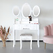 Lizzely Garden & Living Kaptafel Bella wit Inclusief zitbankje en spiegel Lizzely Garden & Living Kaptafel Bella wit Inclusief zitbankje en spiegel