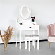 Lizzely Garden & Living Kaptafel Elise inclusief zitbankje en spiegel Lizzely Garden & Living Kaptafel Elise inclusief zitbankje en spiegel