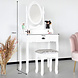 Lizzely Garden & Living Kaptafel Elise inclusief zitbankje en spiegel Lizzely Garden & Living Kaptafel Elise inclusief zitbankje en spiegel