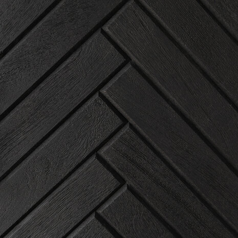 Lizzely Garden & Living Kast zwart industrieel Blako duurzaam mangohout visgraat 200cm hoog vakkenkast wandkast mango Lizzely Garden & Living Kast zwart industrieel Blako duurzaam mangohout visgraat 200cm hoog vakkenkast wandkast mango