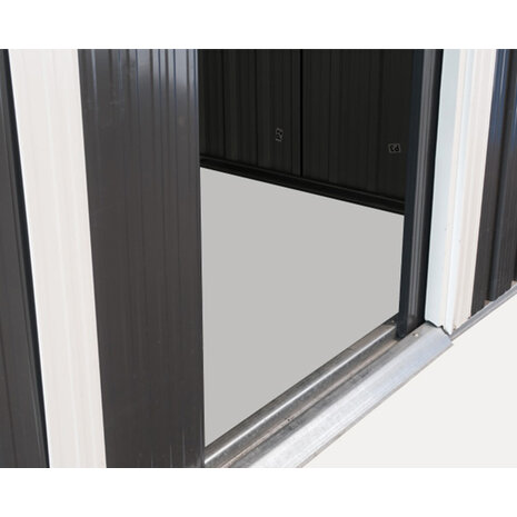 Lizzely Garden & Living Metalen tuinhuisje (10,5 m3) Antraciet HOOG MEDIUM HxBxD: 202x258x207cm