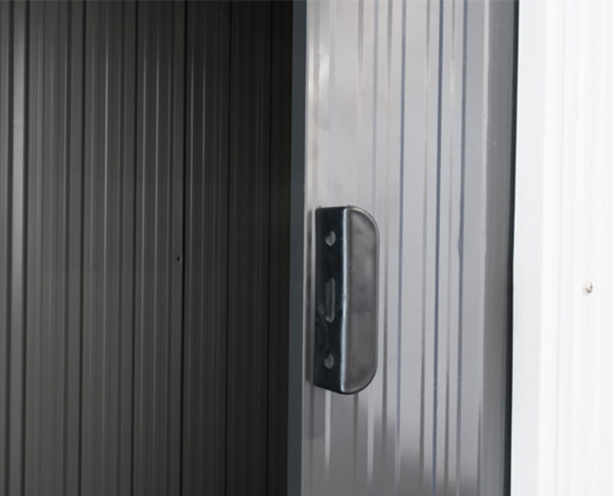 Metalen tuinhuisje (13,5 m3) Antraciet HOOG GROOT HxBxD: 202x258x258cm