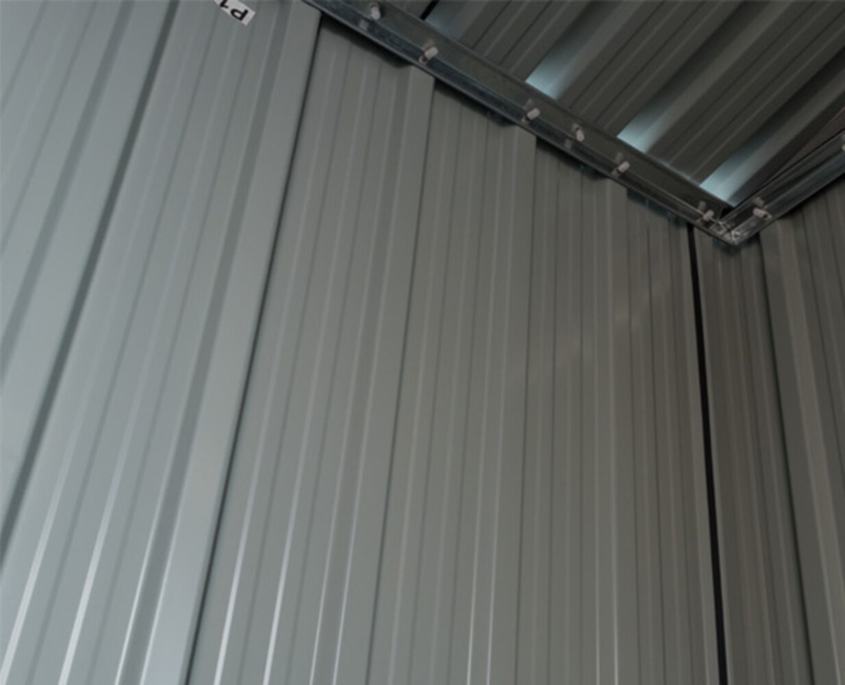 Metalen tuinhuisje (13,5 m3) Antraciet HOOG GROOT HxBxD: 202x258x258cm