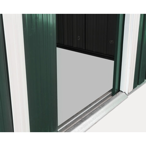 Lizzely Garden & Living Metalen tuinhuisje (9,3 m3) groen medium berging schuur HxBxD: 179x258x207cm Lizzely Garden & Living Metalen tuinhuisje (9,3 m3) groen medium berging schuur HxBxD: 179x258x207cm
