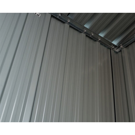 Lizzely Garden & Living Metalen tuinhuisje (9,3 m3) groen medium berging schuur HxBxD: 179x258x207cm Lizzely Garden & Living Metalen tuinhuisje (9,3 m3) groen medium berging schuur HxBxD: 179x258x207cm