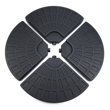 Lizzely Garden & Living Parasolvoet 4 stuks zwart Lizzely Garden & Living Parasolvoet 4 stuks zwart