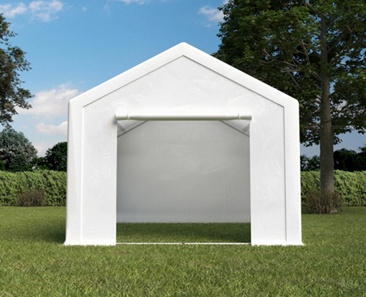 Partytent 3x4m PVC met grondframe brandvertragend Partytent 3x4m PVC met grondframe brandvertragend