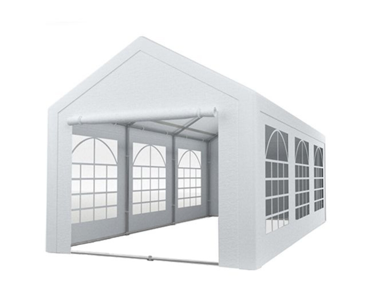 Partytent 3x6m PVC met grondframe brandvertragend Partytent 3x6m PVC met grondframe brandvertragend