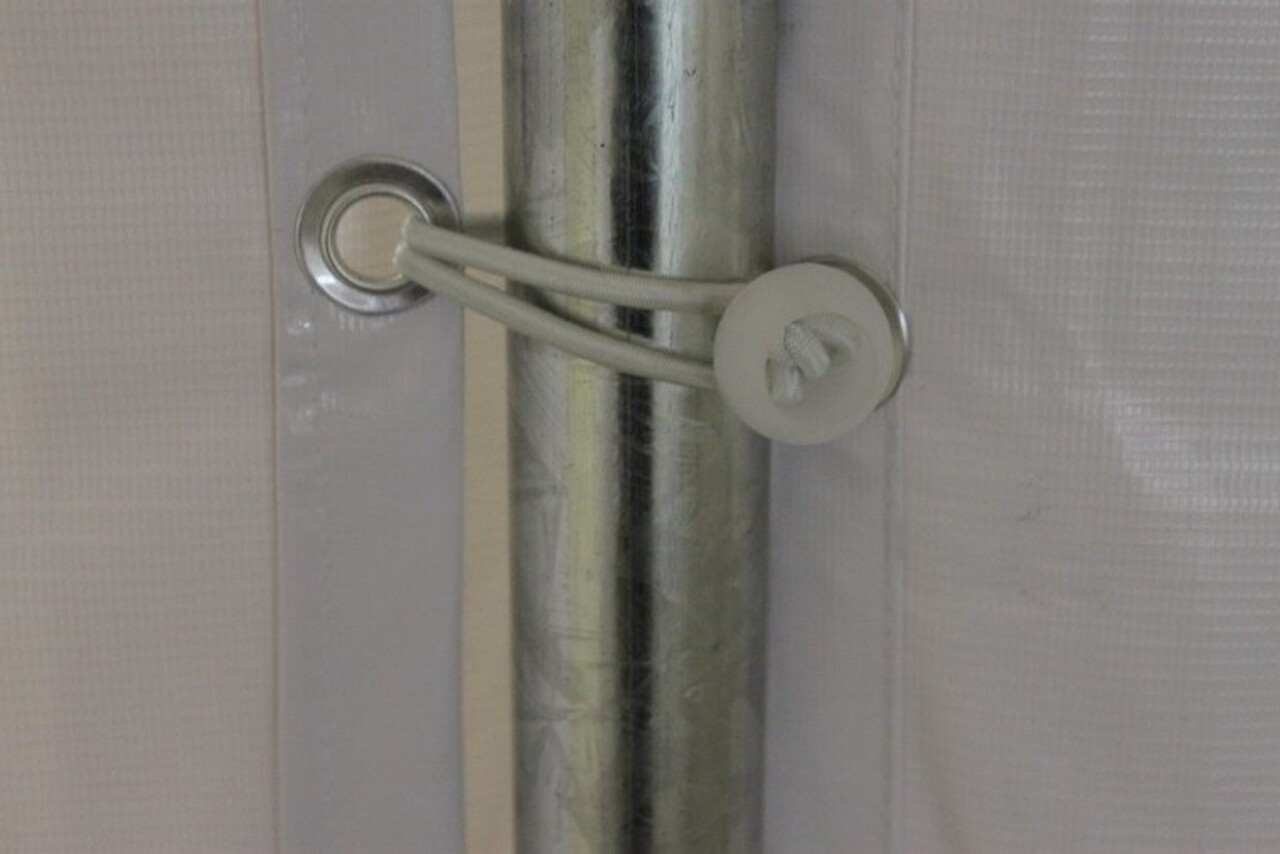 Partytent 3x6m PVC met grondframe brandvertragend Partytent 3x6m PVC met grondframe brandvertragend