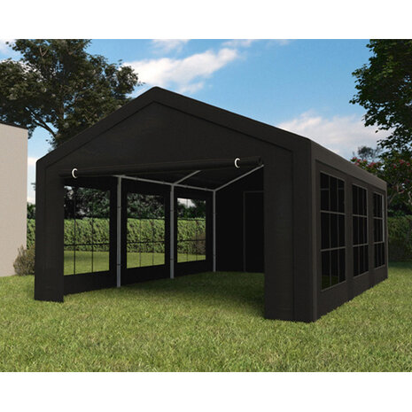 Lizzely Garden & Living Partytent 4x6m zwart semi professioneel Lizzely Garden & Living Partytent 4x6m zwart semi professioneel
