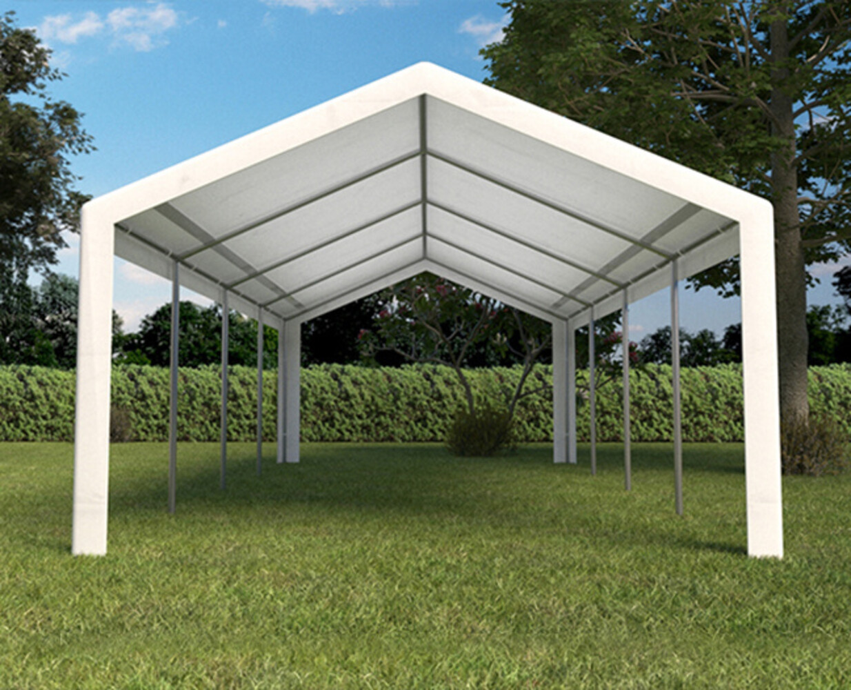 Partytent 4x8m wit semi professioneel Partytent 4x8m wit semi professioneel