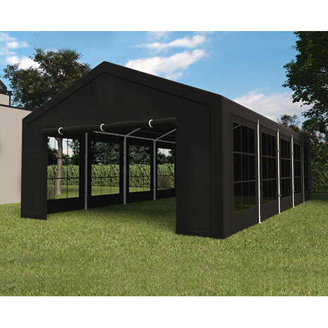 Lizzely Garden & Living Partytent 5x10m zwart semi professioneel Lizzely Garden & Living Partytent 5x10m zwart semi professioneel